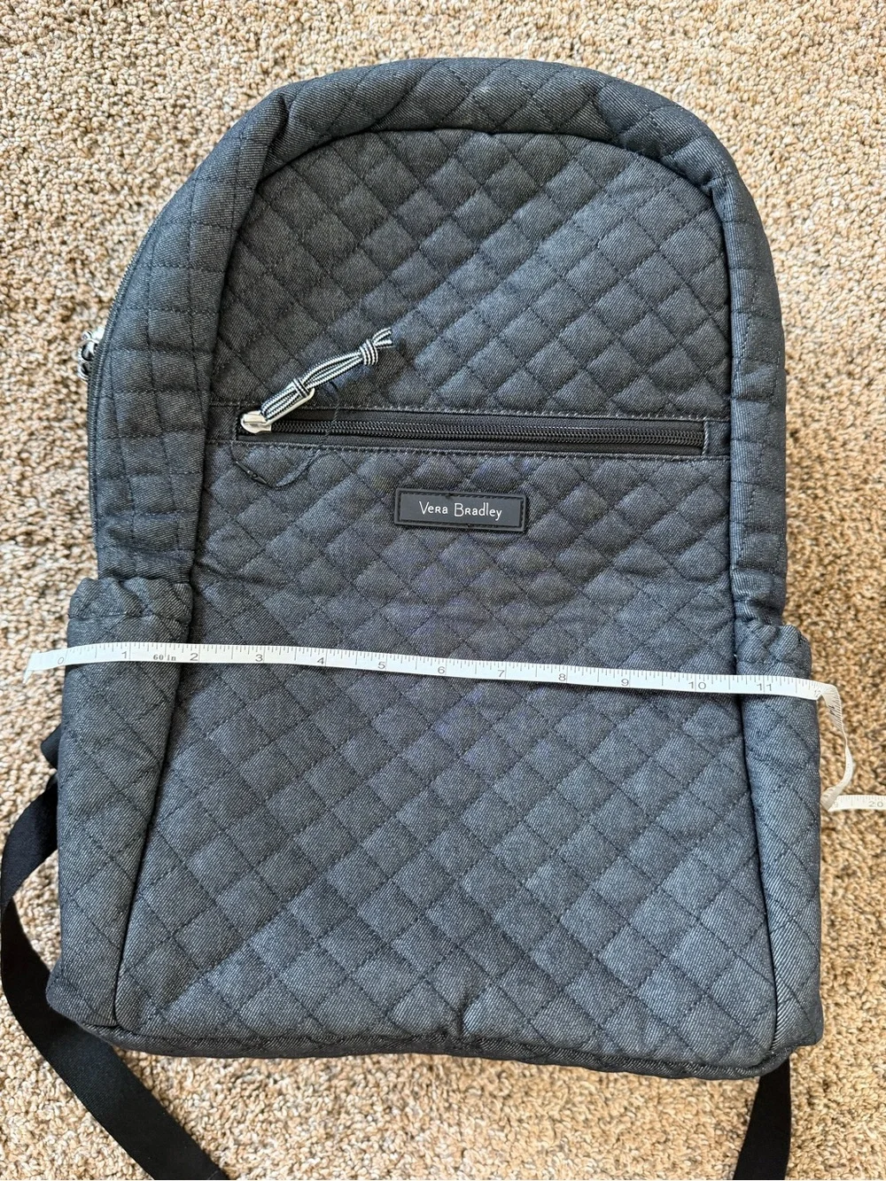 VERA BRADLEY Quilted Backpack in Denim Navy